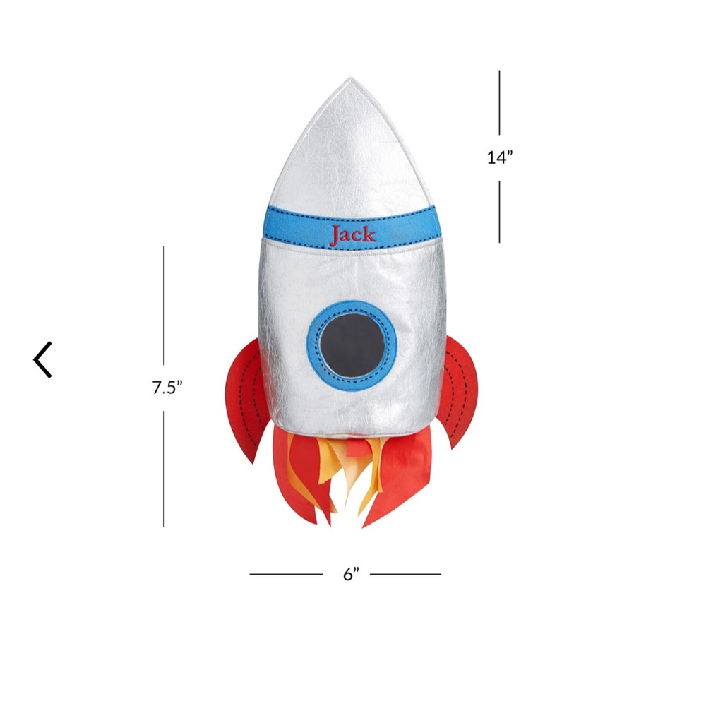 Pottery Barn Kids Rocket Ship Puffy Treat Bag - Picture 10 of 10
